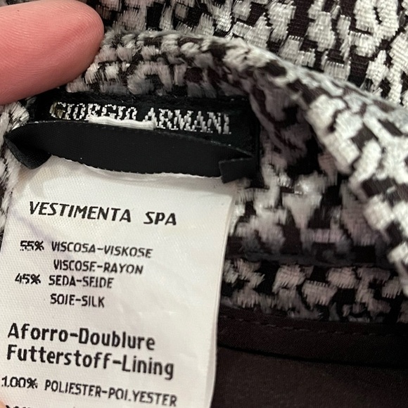 GIORGIO ARMANI Vestimenta Spa Silk Velvet Shiny Silver Pants - Picture 12 of 13